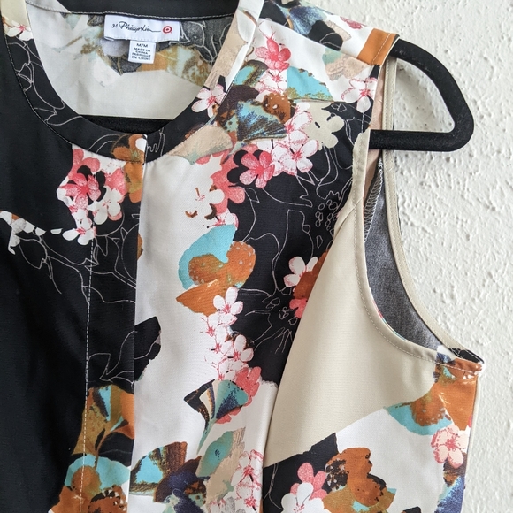 3:1 Phillip Lim for Target Structured Floral Top - Picture 4 of 7